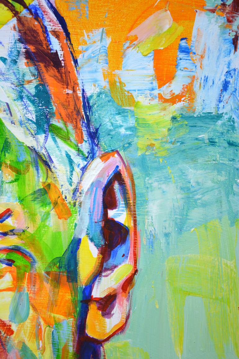 Original Abstract Expressionism Pop Culture/Celebrity Painting by Iryna Kastsova