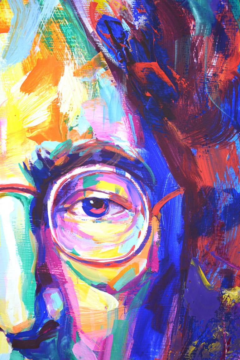 Original Abstract Expressionism Pop Culture/Celebrity Painting by Iryna Kastsova