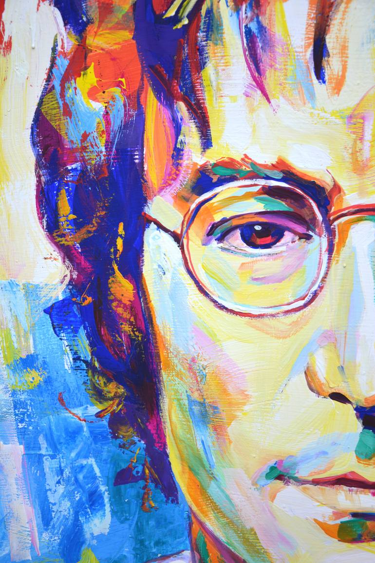 Original Abstract Expressionism Pop Culture/Celebrity Painting by Iryna Kastsova