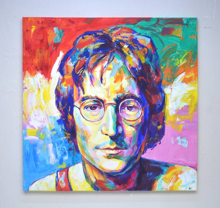 Original Abstract Expressionism Pop Culture/Celebrity Painting by Iryna Kastsova