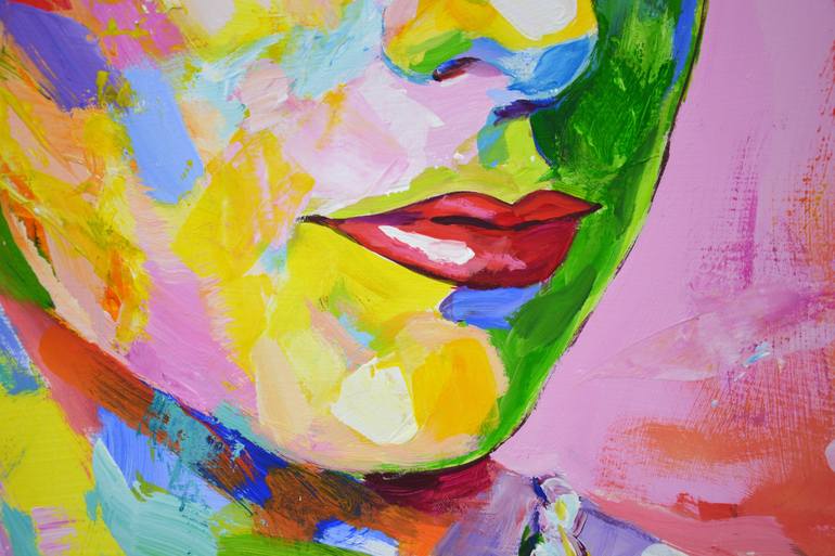 Original Pop Art Celebrity Painting by Iryna Kastsova