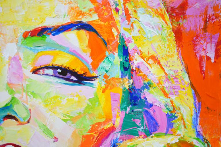 Original Abstract Expressionism Pop Culture/Celebrity Painting by Iryna Kastsova