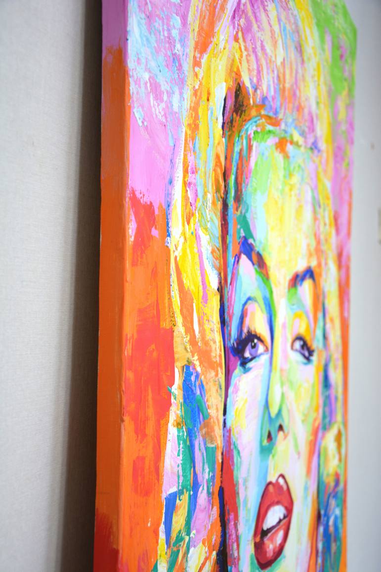 Original Abstract Expressionism Pop Culture/Celebrity Painting by Iryna Kastsova