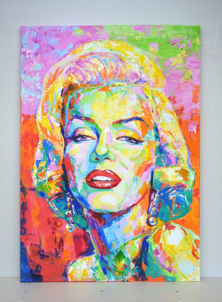 Original Abstract Expressionism Pop Culture/Celebrity Painting by Iryna Kastsova