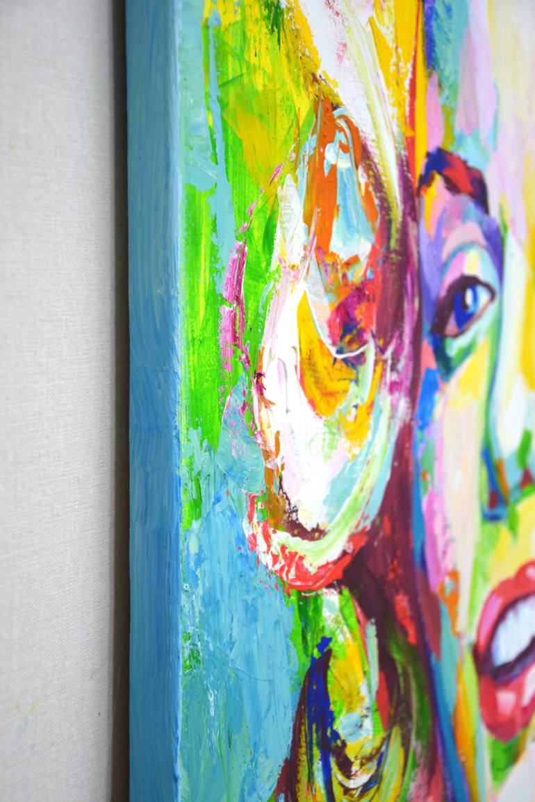 Original Abstract Expressionism Pop Culture/Celebrity Painting by Iryna Kastsova
