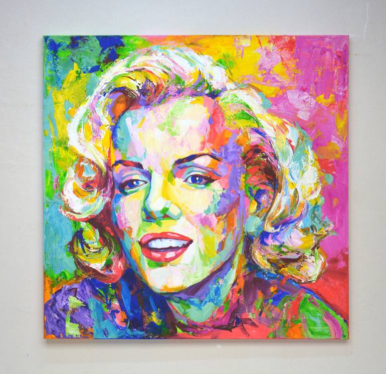 Original Abstract Expressionism Pop Culture/Celebrity Painting by Iryna Kastsova