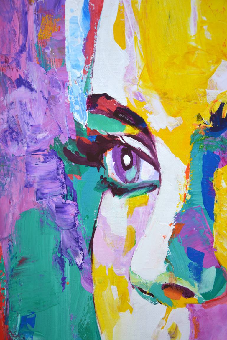 Original Expressionism People Painting by Iryna Kastsova