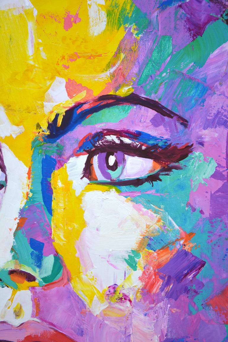 Original Expressionism People Painting by Iryna Kastsova