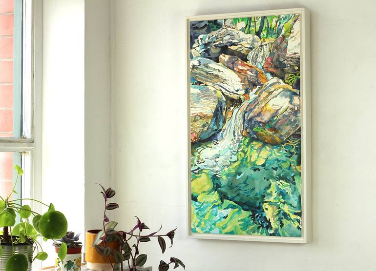 Original Abstract Expressionism Nature Painting by Abigail Mcdougall