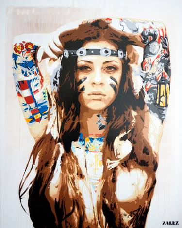 Original Street Art People Paintings by ZALEZ Studios