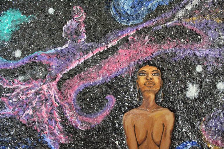 Original Outer Space Painting by Sandra Washington