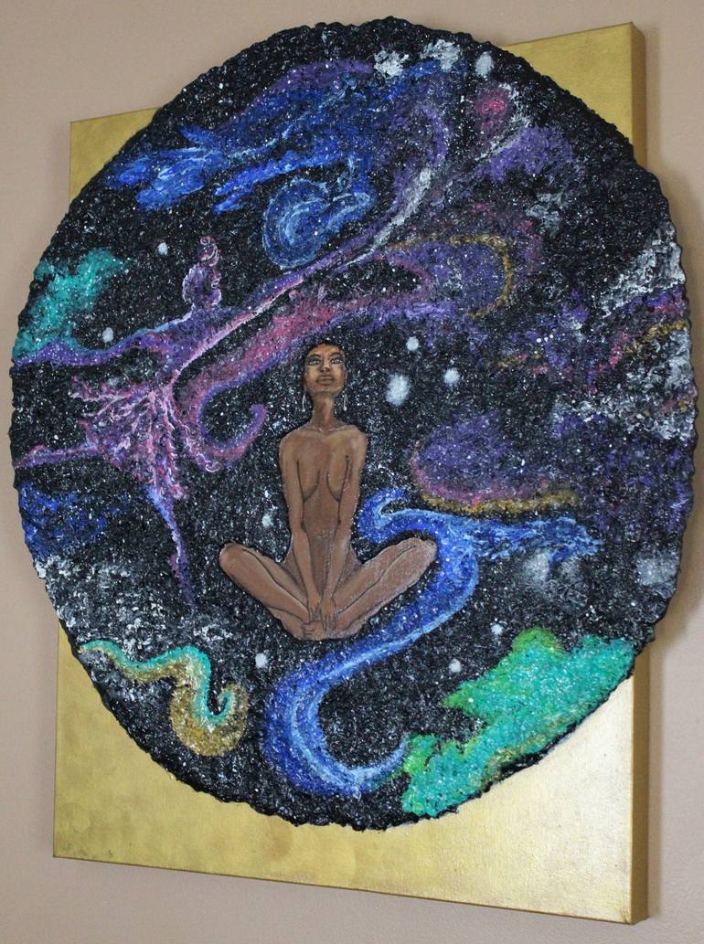 Original Outer Space Painting by Sandra Washington