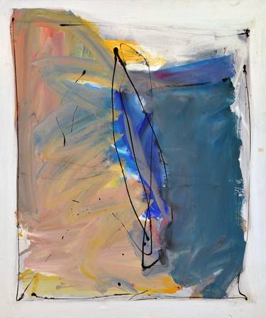 Original Fine Art Abstract Painting by Mario Dycke