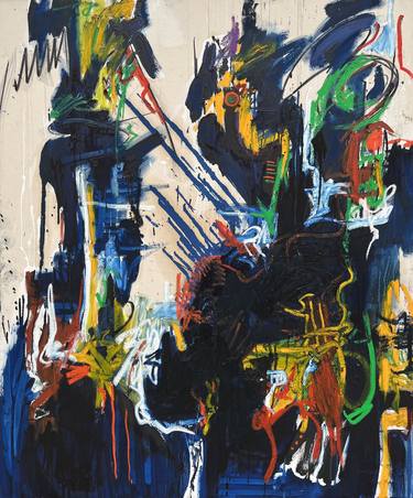 Original Abstract Expressionism Abstract Paintings by Moisés Moreno