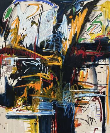 Original Abstract Expressionism Abstract Paintings by Moisés Moreno