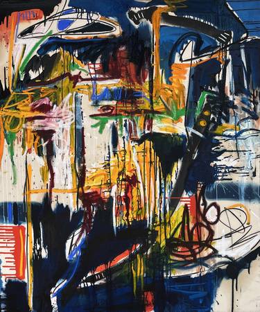 Original Abstract Expressionism Abstract Paintings by Moisés Moreno