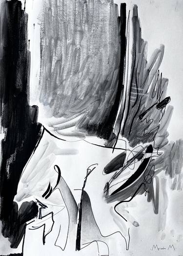 Original Abstract Drawings by Moisés Moreno