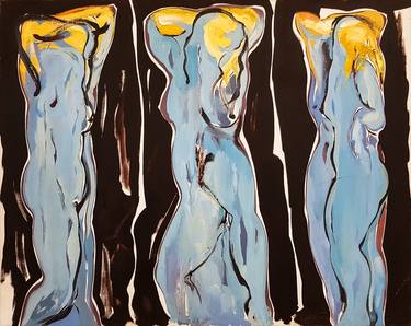 Original Expressionism Women Paintings by Vahe Apoyan