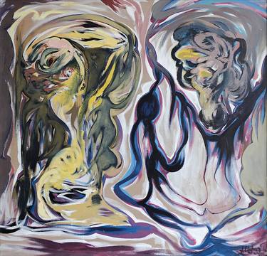 Original Abstract Expressionism Fantasy Paintings by Vahe Apoyan