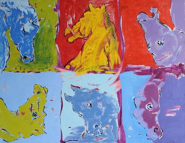 Print of Abstract Expressionism Horse Paintings by Vahe Apoyan