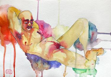 Print of Figurative Nude Paintings by Daria Vinarskaya