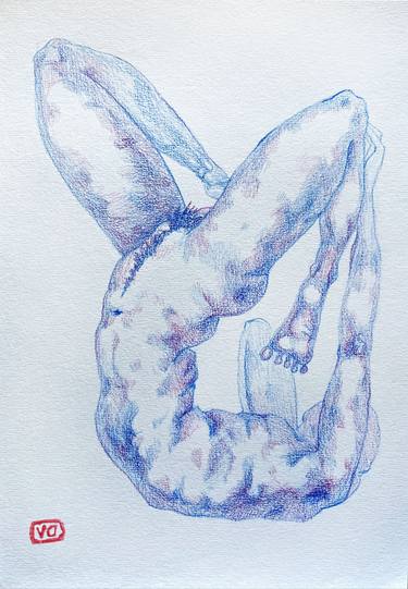 Print of Abstract Expressionism Nude Drawings by Daria Vinarskaya