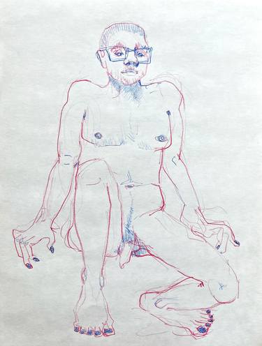 Print of Conceptual Nude Drawings by Daria Vinarskaya