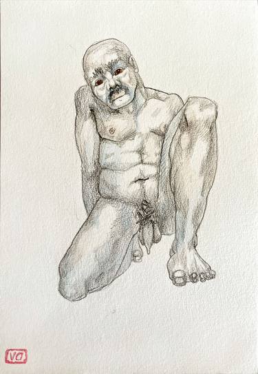 Print of Abstract Nude Drawings by Daria Vinarskaya