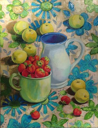 Original Impressionism Food & Drink Paintings by Inga Batkayeva
