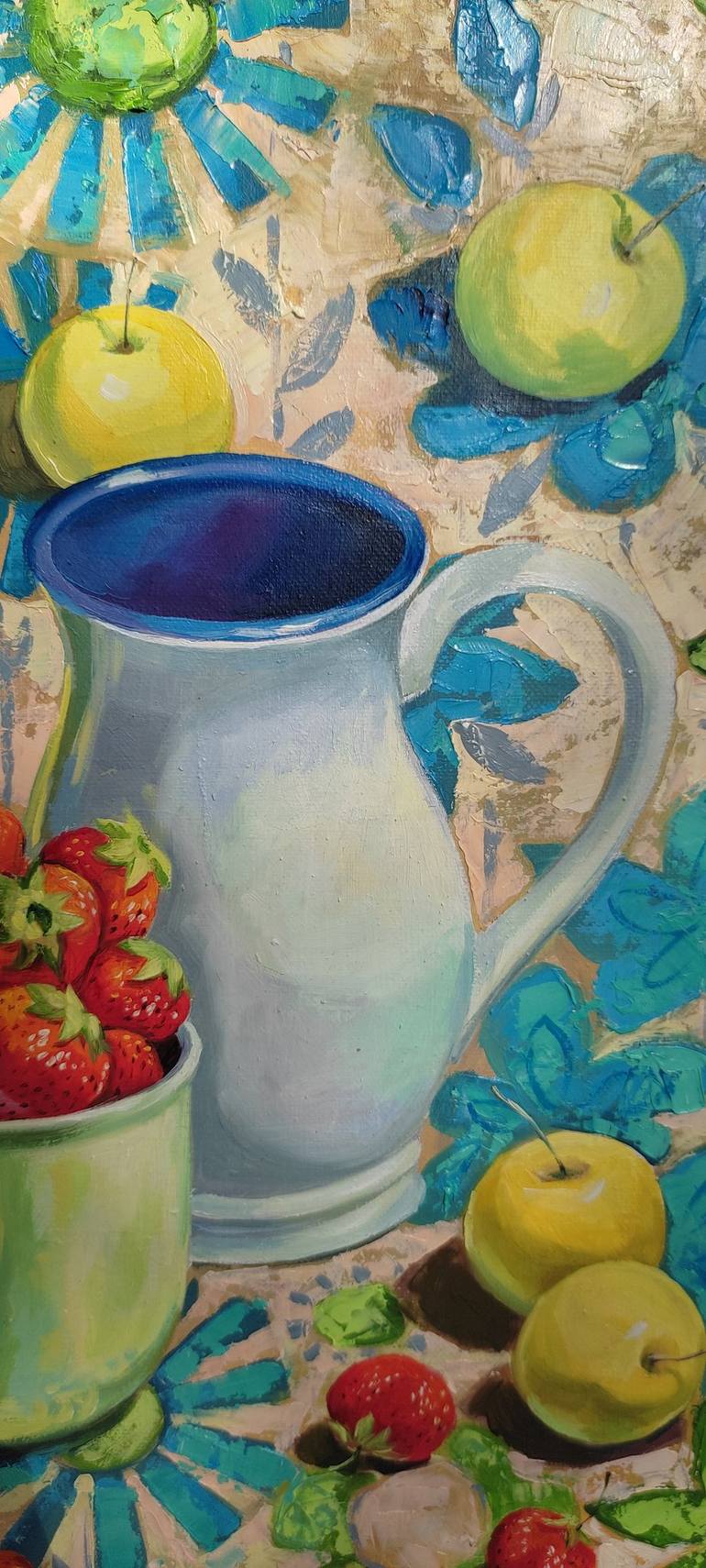 Original Impressionism Food & Drink Painting by Inga Batkayeva