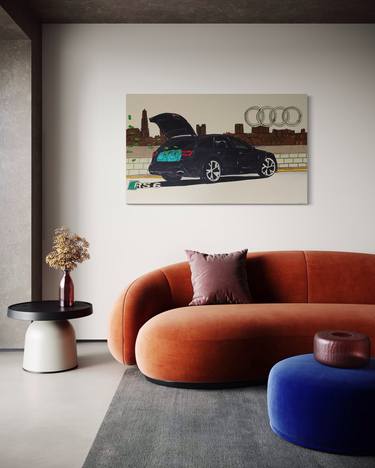 Original Pop Art Car Paintings by Allan Tm