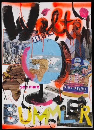 Print of Graffiti Collage by Sabin E Broekmann