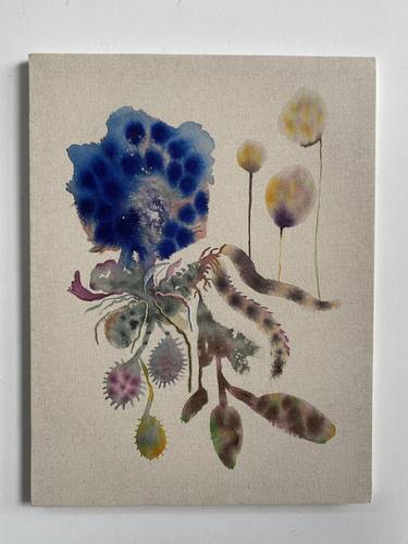 Original Abstract Botanic Paintings by Vanessa Valero