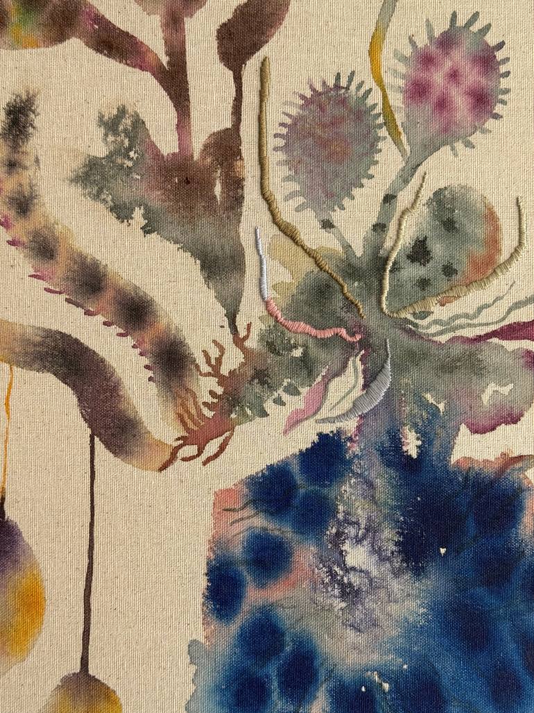 Original Abstract Botanic Painting by Vanessa Valero