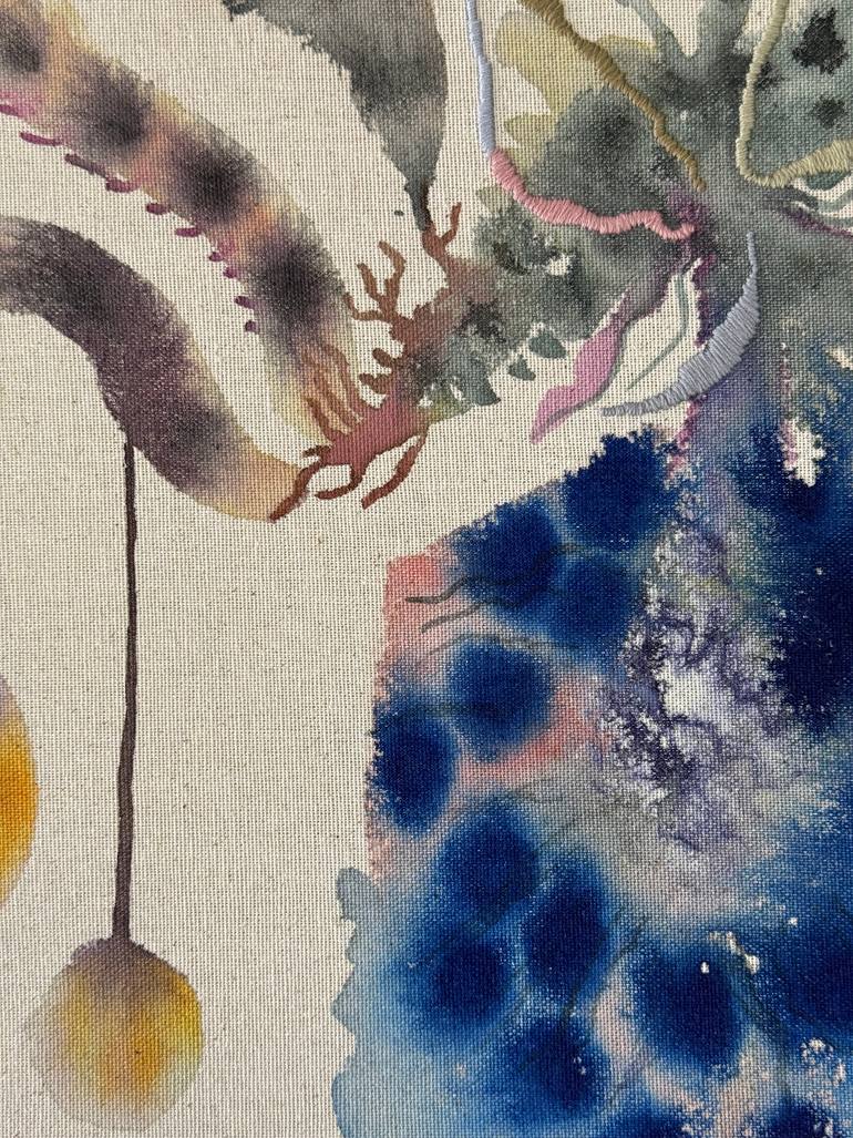 Original Abstract Botanic Painting by Vanessa Valero
