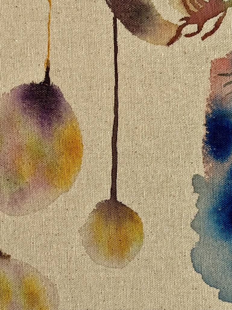 Original Abstract Botanic Painting by Vanessa Valero