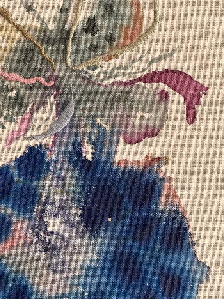 Original Abstract Botanic Painting by Vanessa Valero