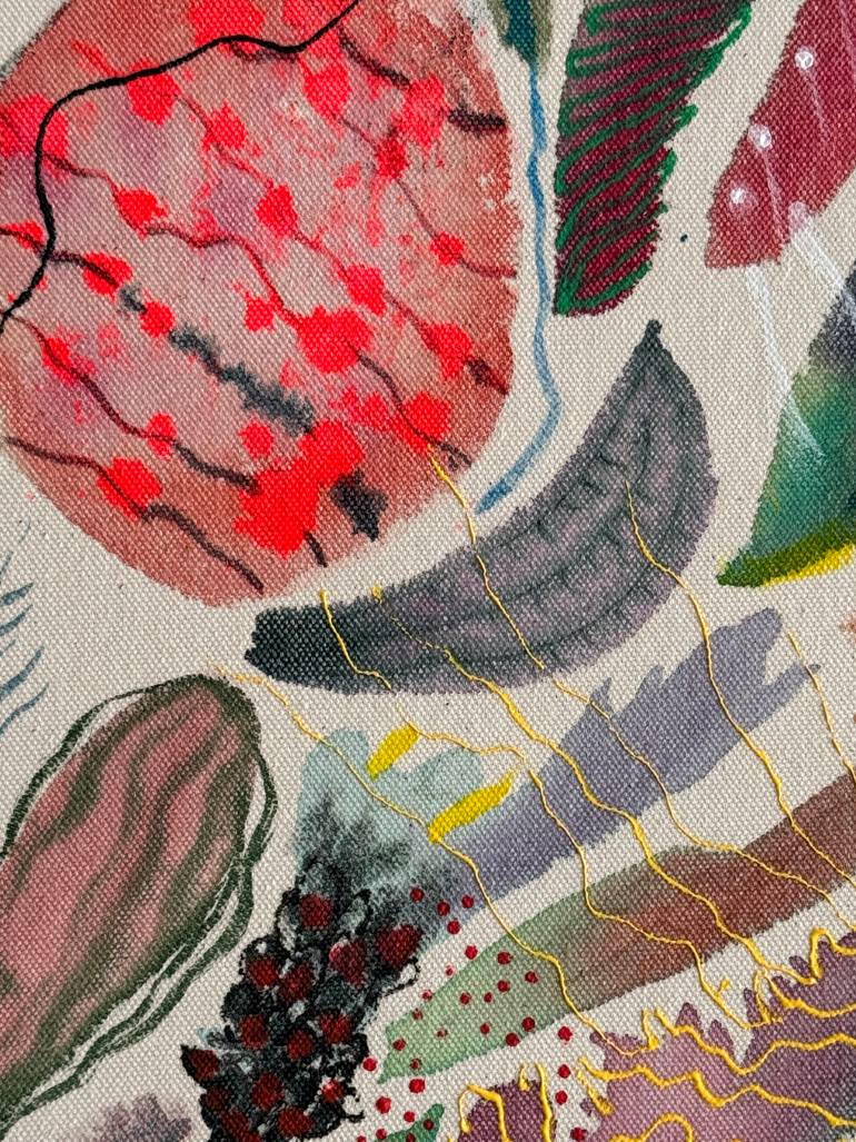 Original Abstract Botanic Painting by Vanessa Valero