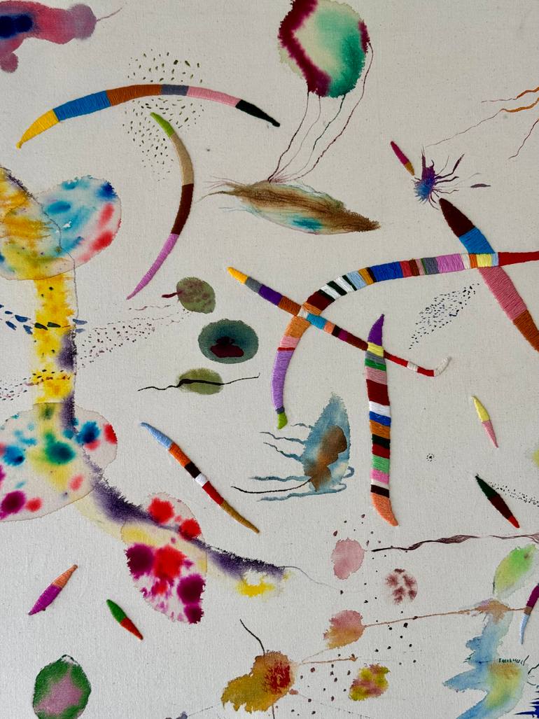 Original Abstract Expressionism Abstract Painting by Vanessa Valero