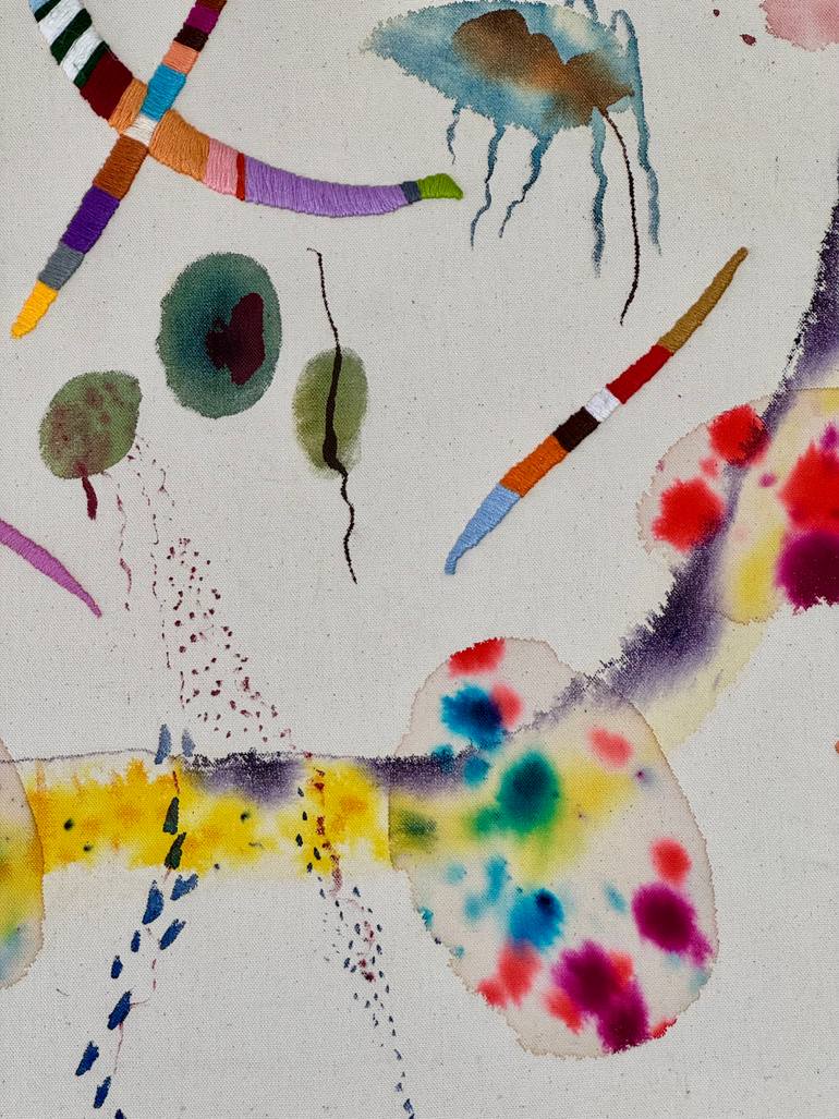 Original Abstract Expressionism Abstract Painting by Vanessa Valero