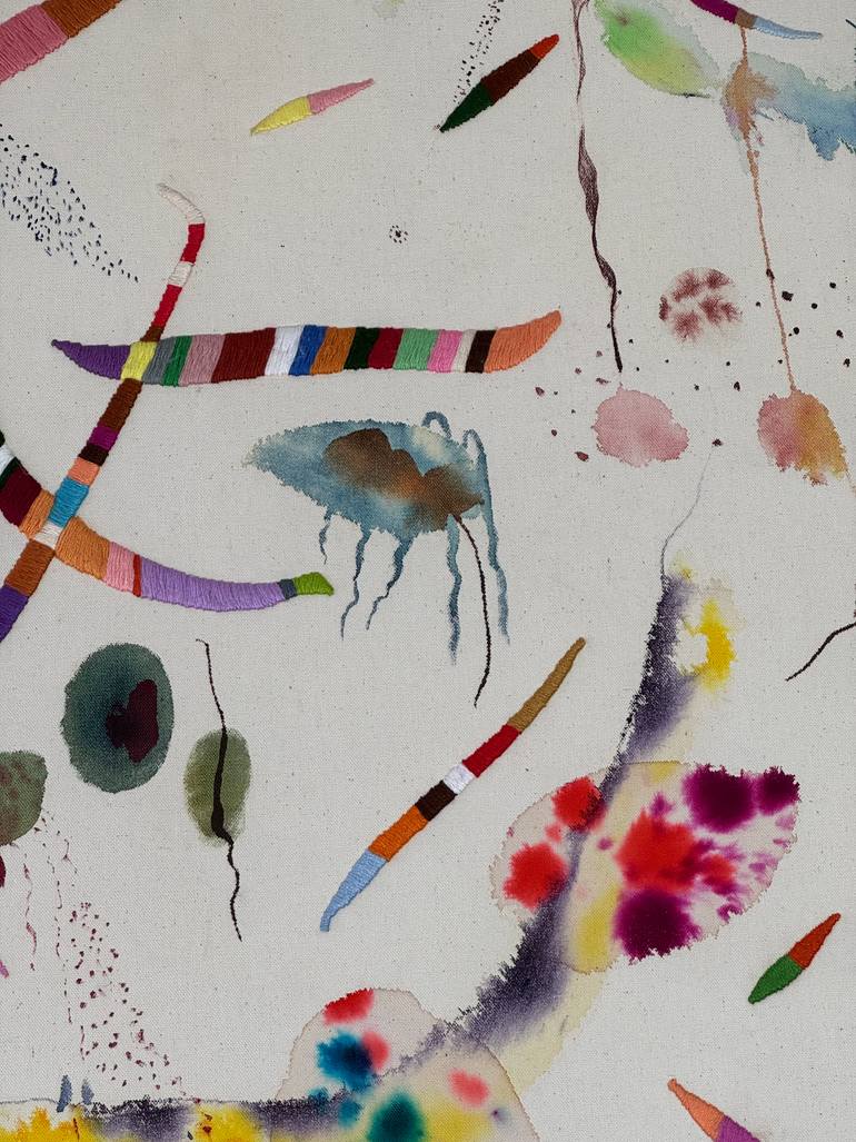 Original Abstract Expressionism Abstract Painting by Vanessa Valero