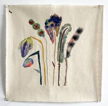 Original Contemporary Floral Mixed Media by Vanessa Valero
