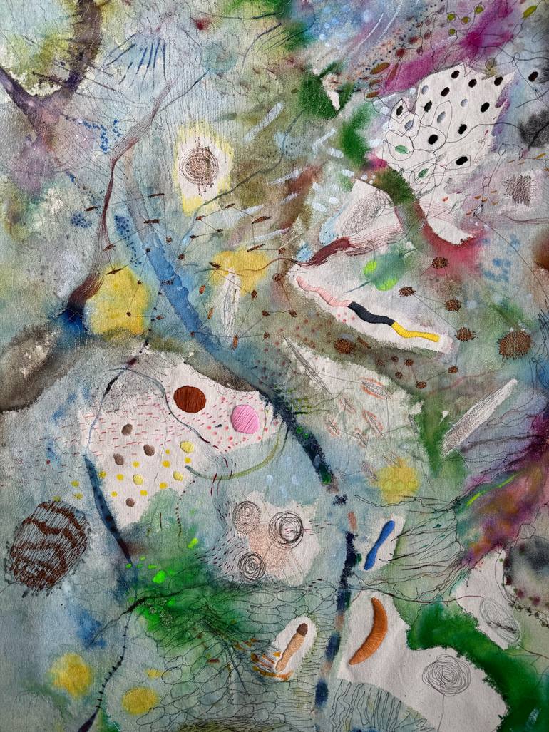 Original Abstract Expressionism Abstract Painting by Vanessa Valero