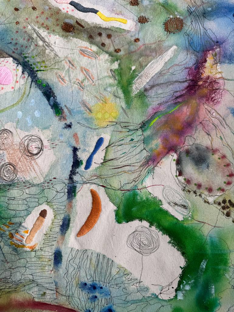 Original Abstract Expressionism Abstract Painting by Vanessa Valero