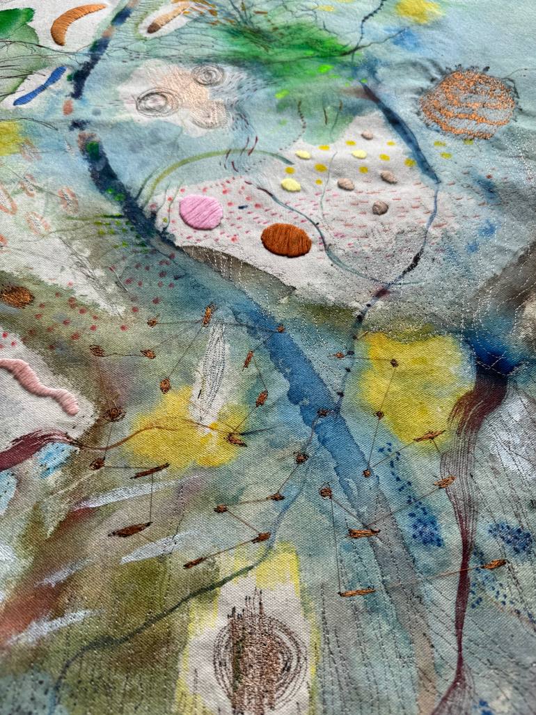 Original Abstract Expressionism Abstract Painting by Vanessa Valero