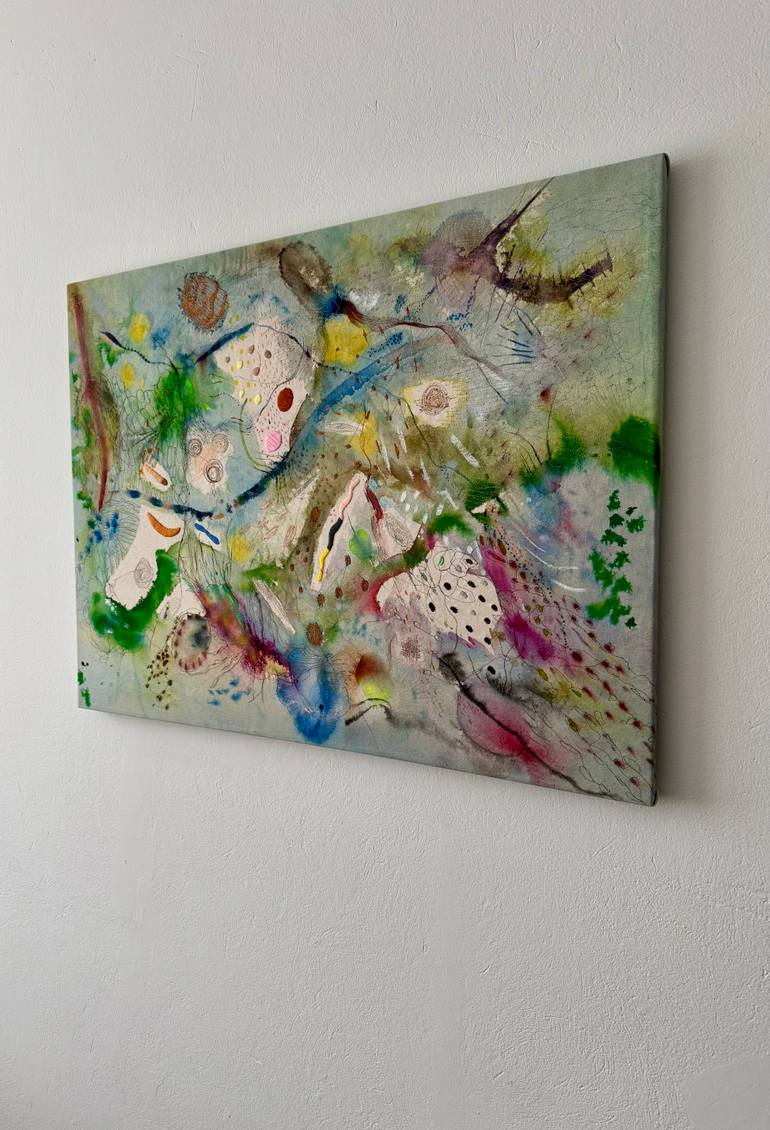 Original Abstract Expressionism Abstract Painting by Vanessa Valero