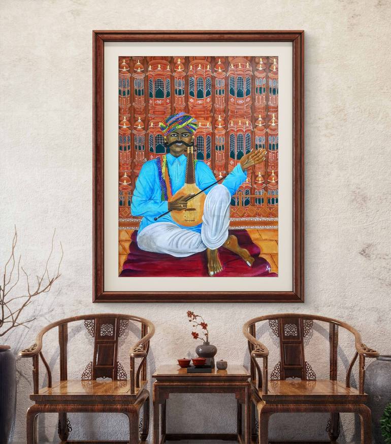 Original Figurative Pop Culture/Celebrity Painting by Seemantaparna Ghosh