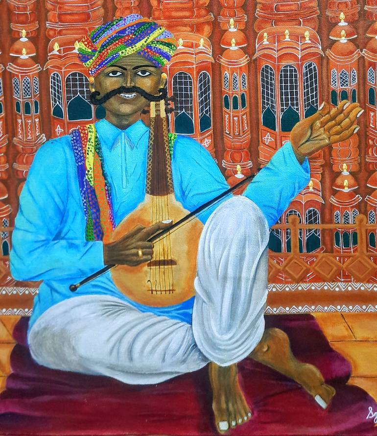 Original Figurative Pop Culture/Celebrity Painting by Seemantaparna Ghosh