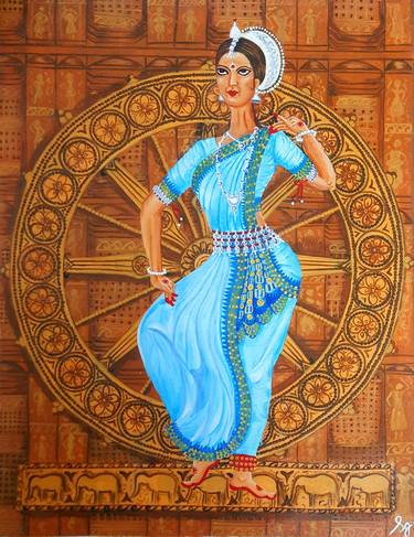 Original Art Deco Performing Arts Paintings by Seemantaparna Ghosh