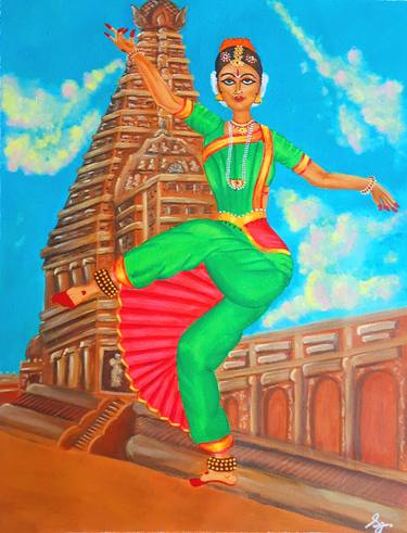 Original Art Nouveau Performing Arts Paintings by Seemantaparna Ghosh